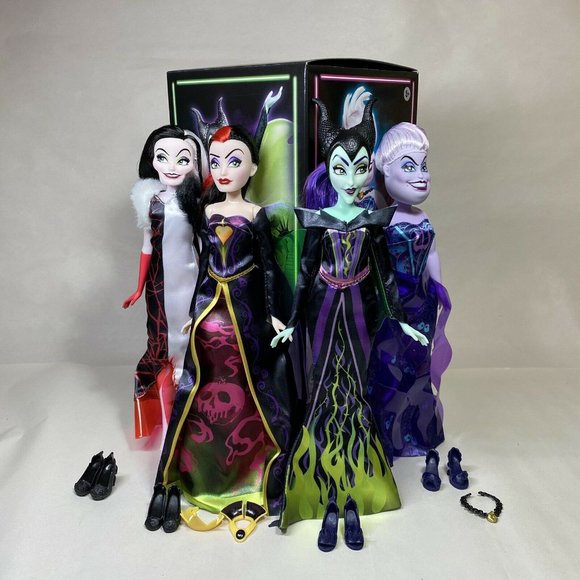 Disney Villains Black and Brights Collection Doll Set - Picture 1 of 7